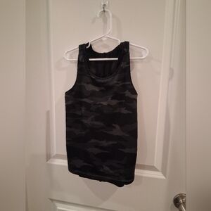 Athleta Girl Black Camouflage Tank Top Size 12